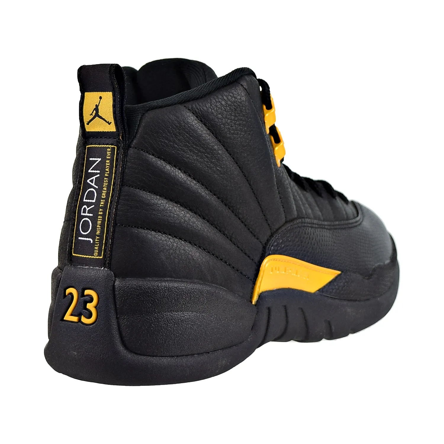 Air Jordan 12 Retro Men's Shoes Black Taxi