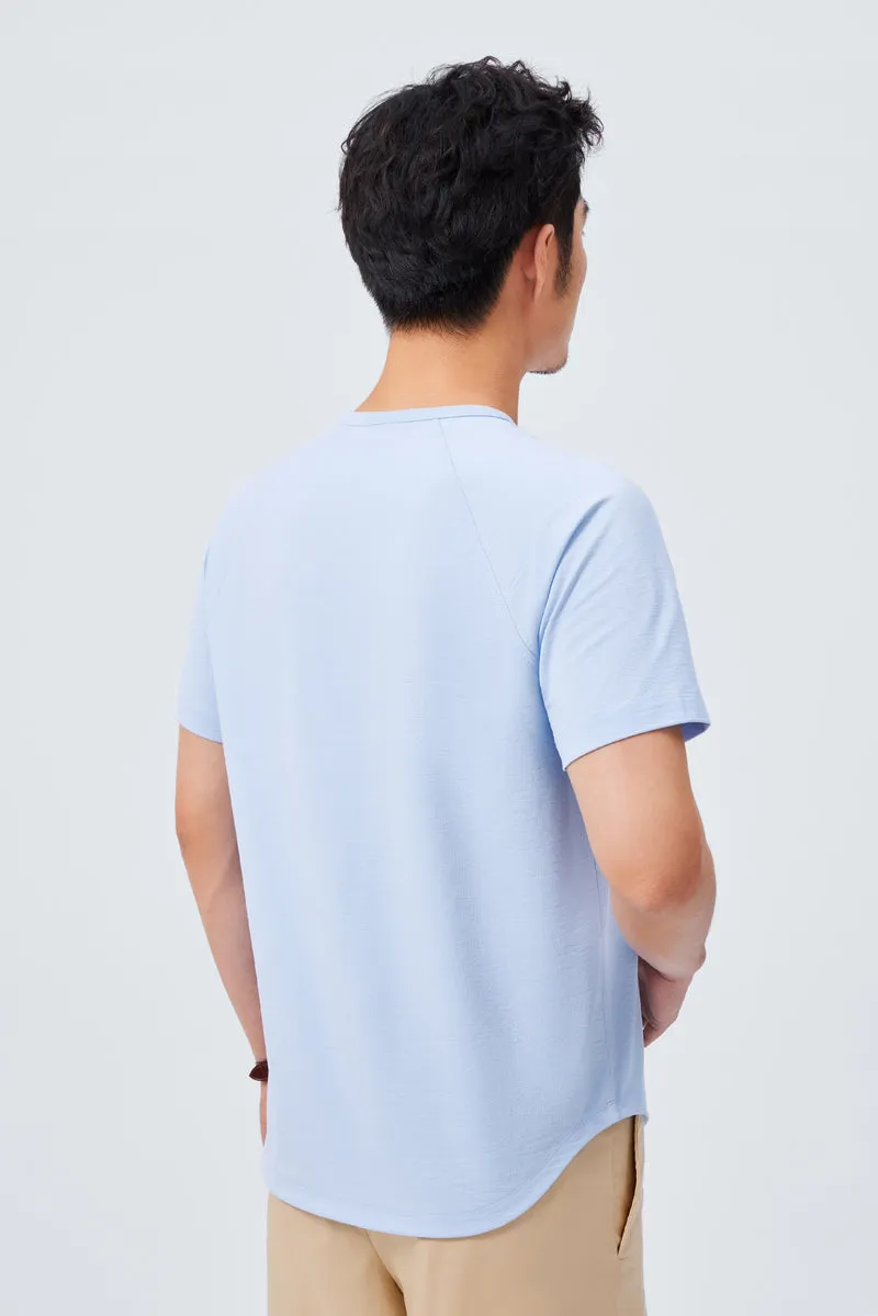 InstantCool Raglan Curved Hem T-Shirt | Light Blue 15940P