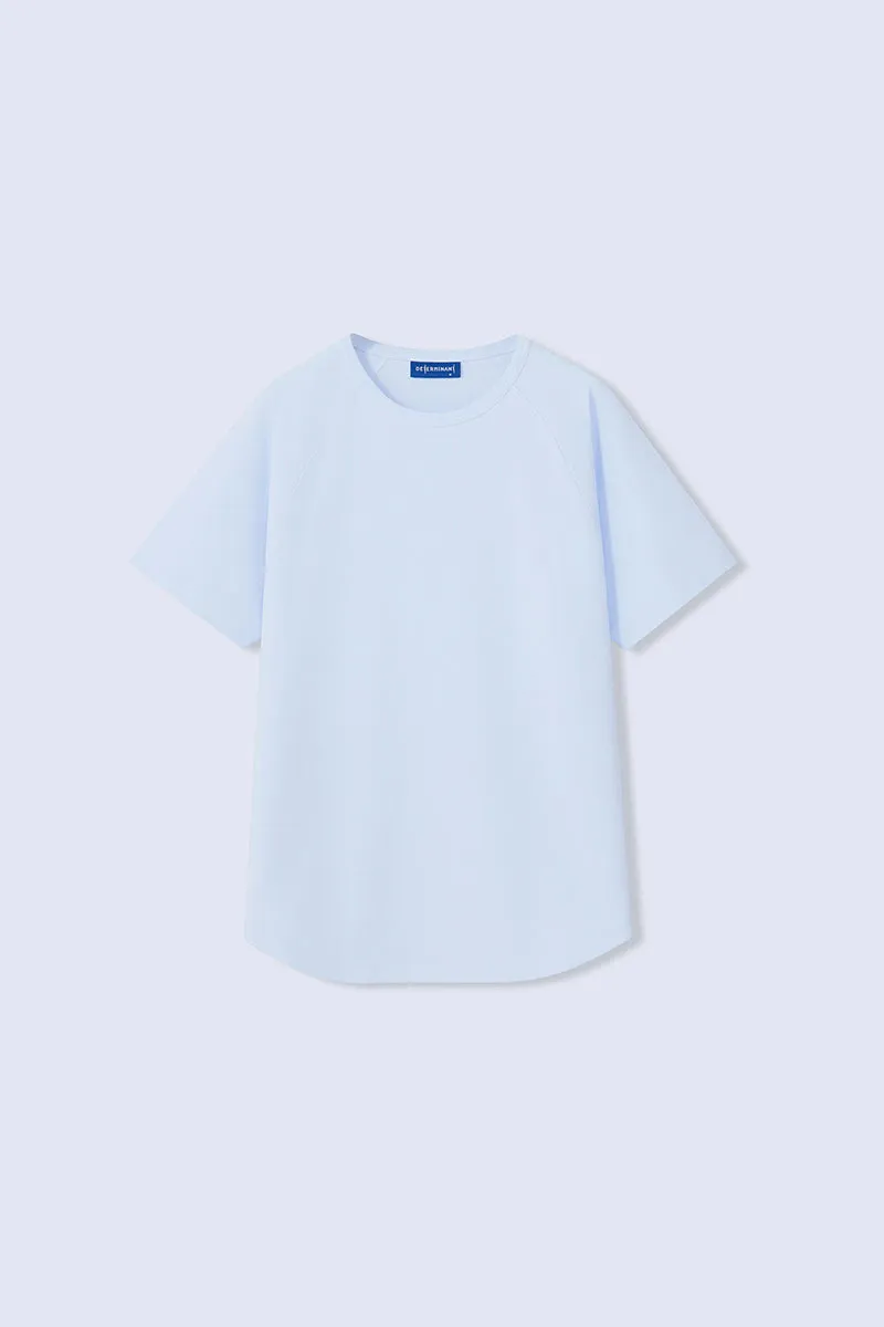 InstantCool Raglan Curved Hem T-Shirt | Light Blue 15940P