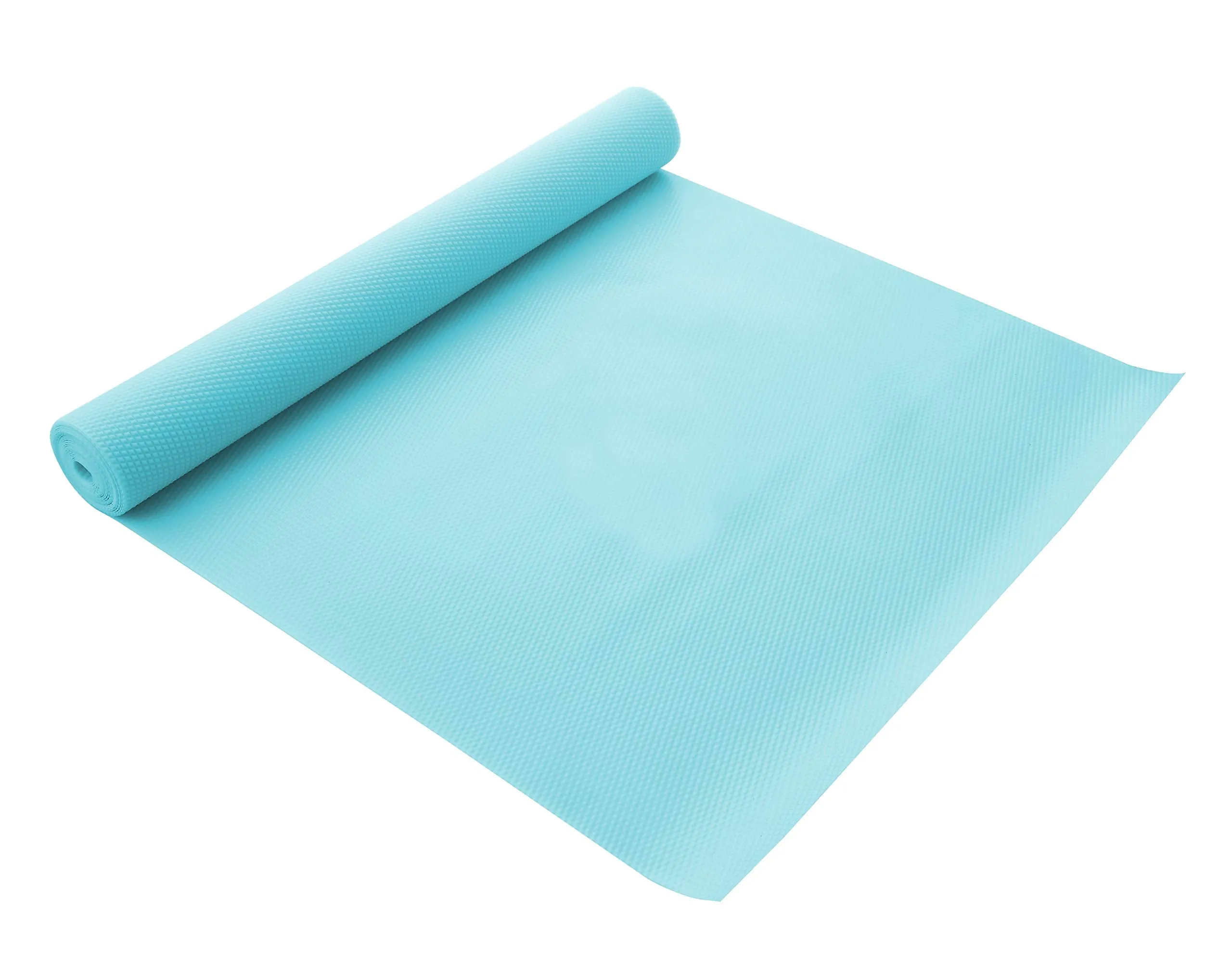 Kuber Industries Multipurpose Diamond Textured Super Strong Anti-Slip Mat Liner,Size 45X150 Cm (1.50 Meter Roll, Light Blue) - (CTKTC045490), PVC