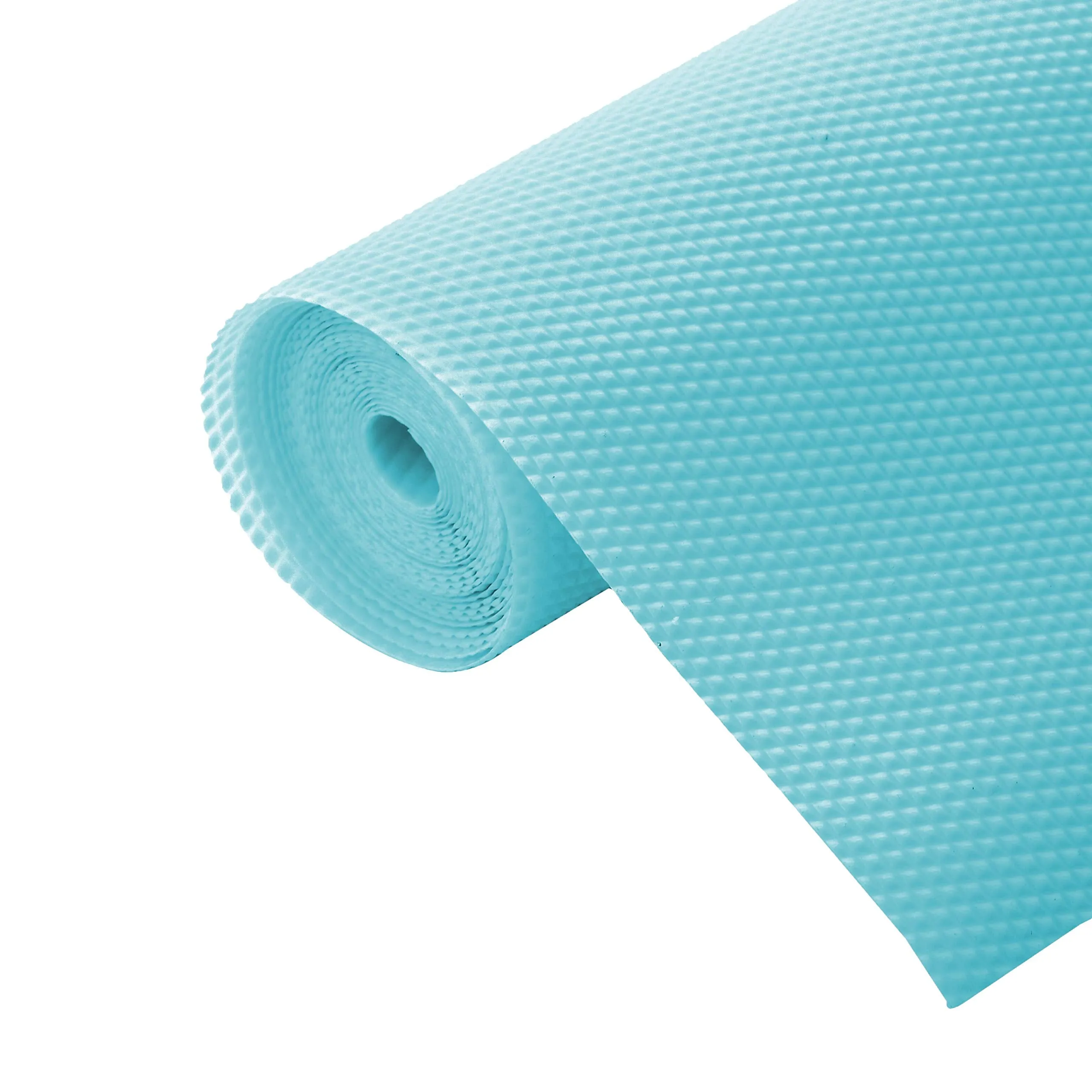 Kuber Industries Multipurpose Diamond Textured Super Strong Anti-Slip Mat Liner,Size 45X150 Cm (1.50 Meter Roll, Light Blue) - (CTKTC045490), PVC