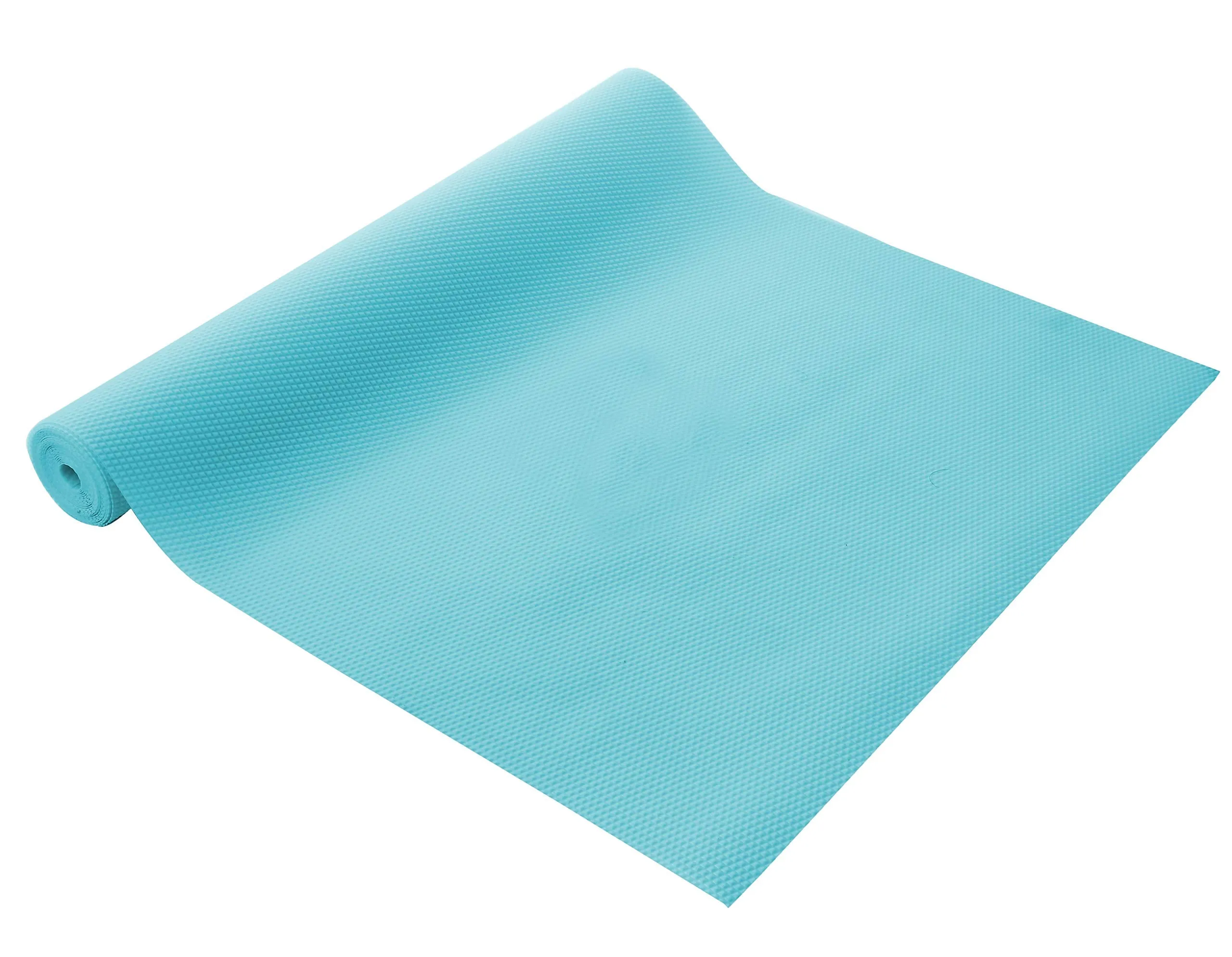 Kuber Industries Multipurpose Diamond Textured Super Strong Anti-Slip Mat Liner,Size 45X150 Cm (1.50 Meter Roll, Light Blue) - (CTKTC045490), PVC