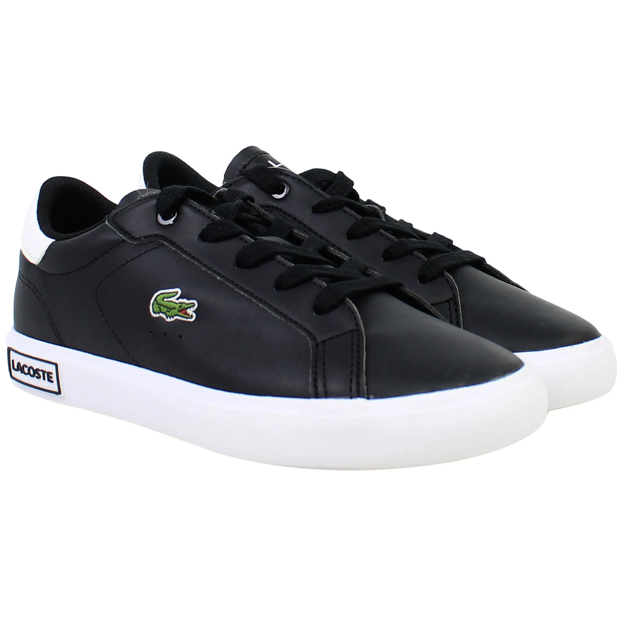 Lacoste Powercourt 0721 1 SUC Kids Black Trainers