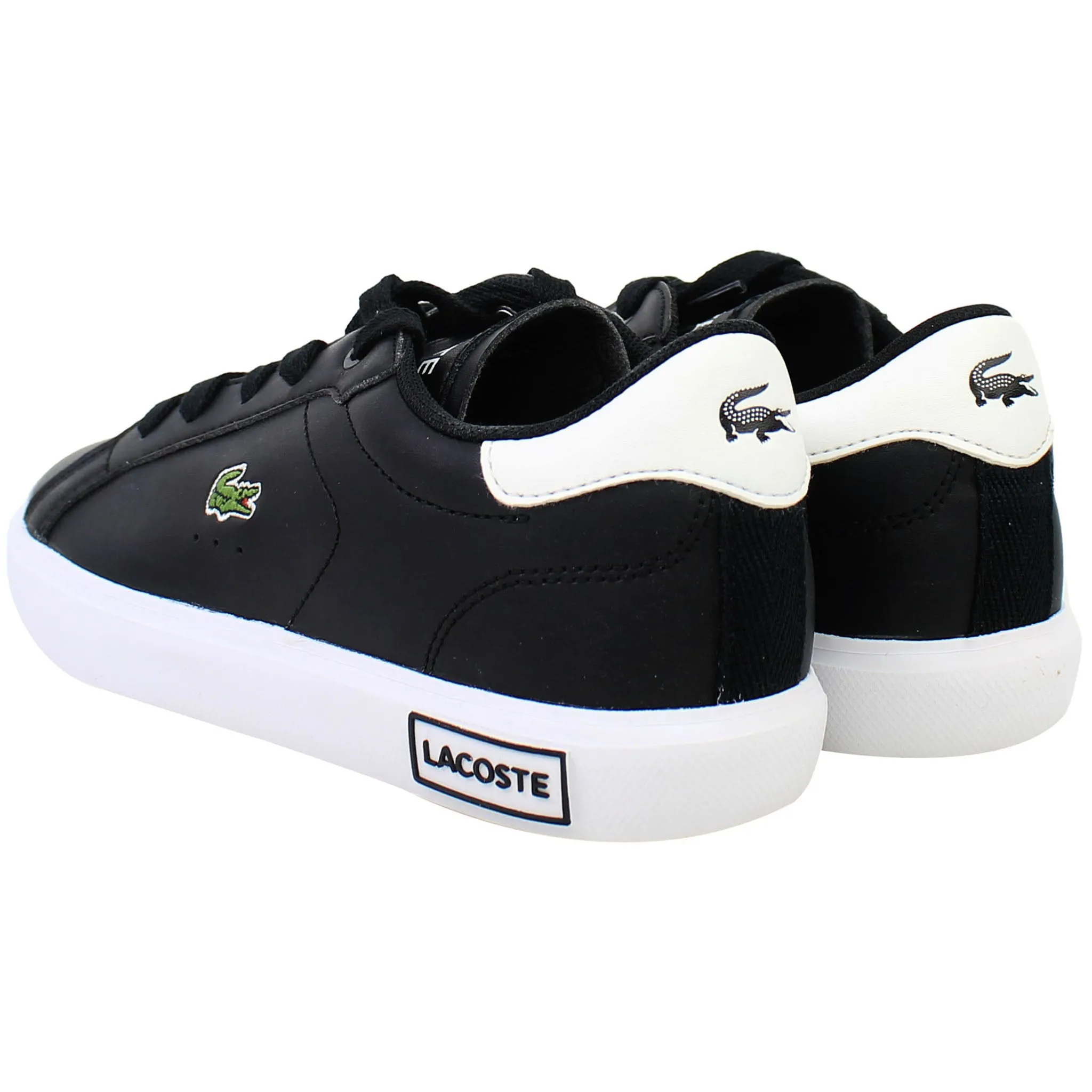 Lacoste Powercourt 0721 1 SUC Kids Black Trainers