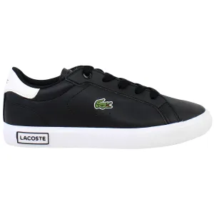 Lacoste Powercourt 0721 1 SUC Kids Black Trainers
