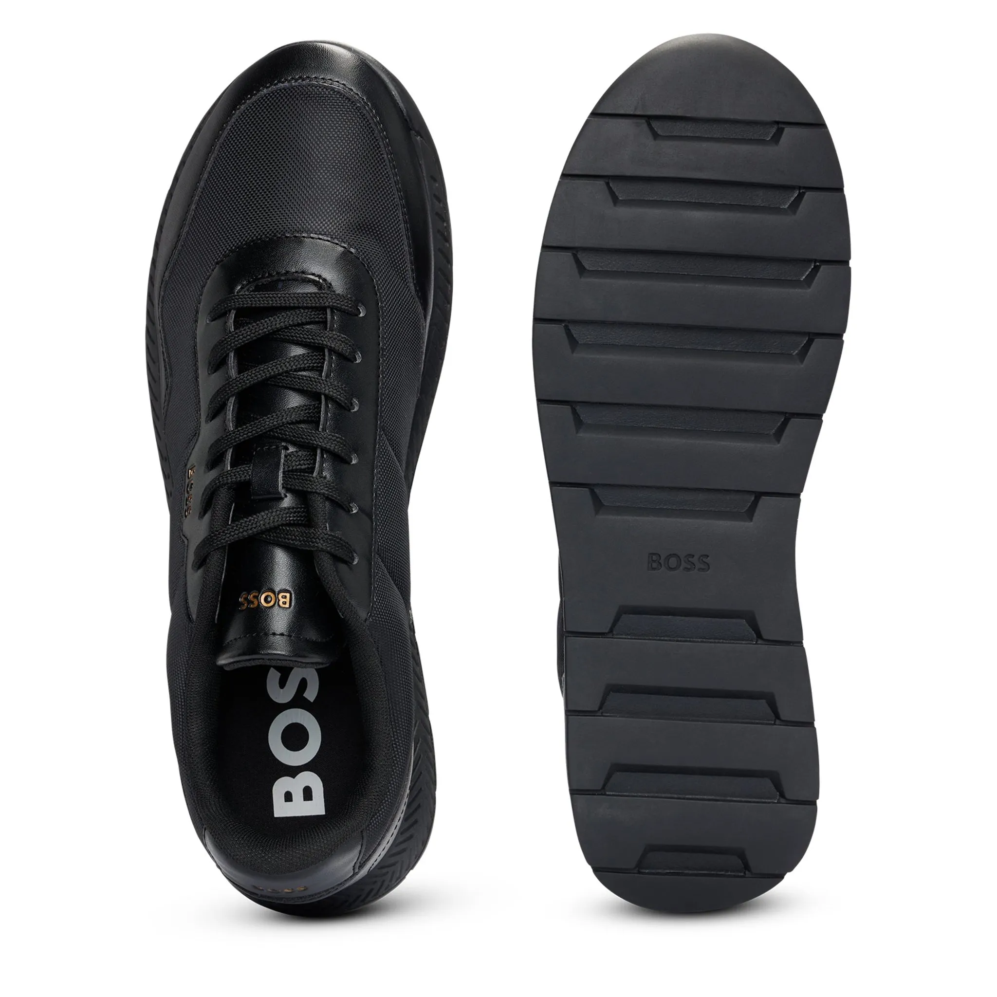 Mens BOSS Black Titanium Runn_nypu Trainers