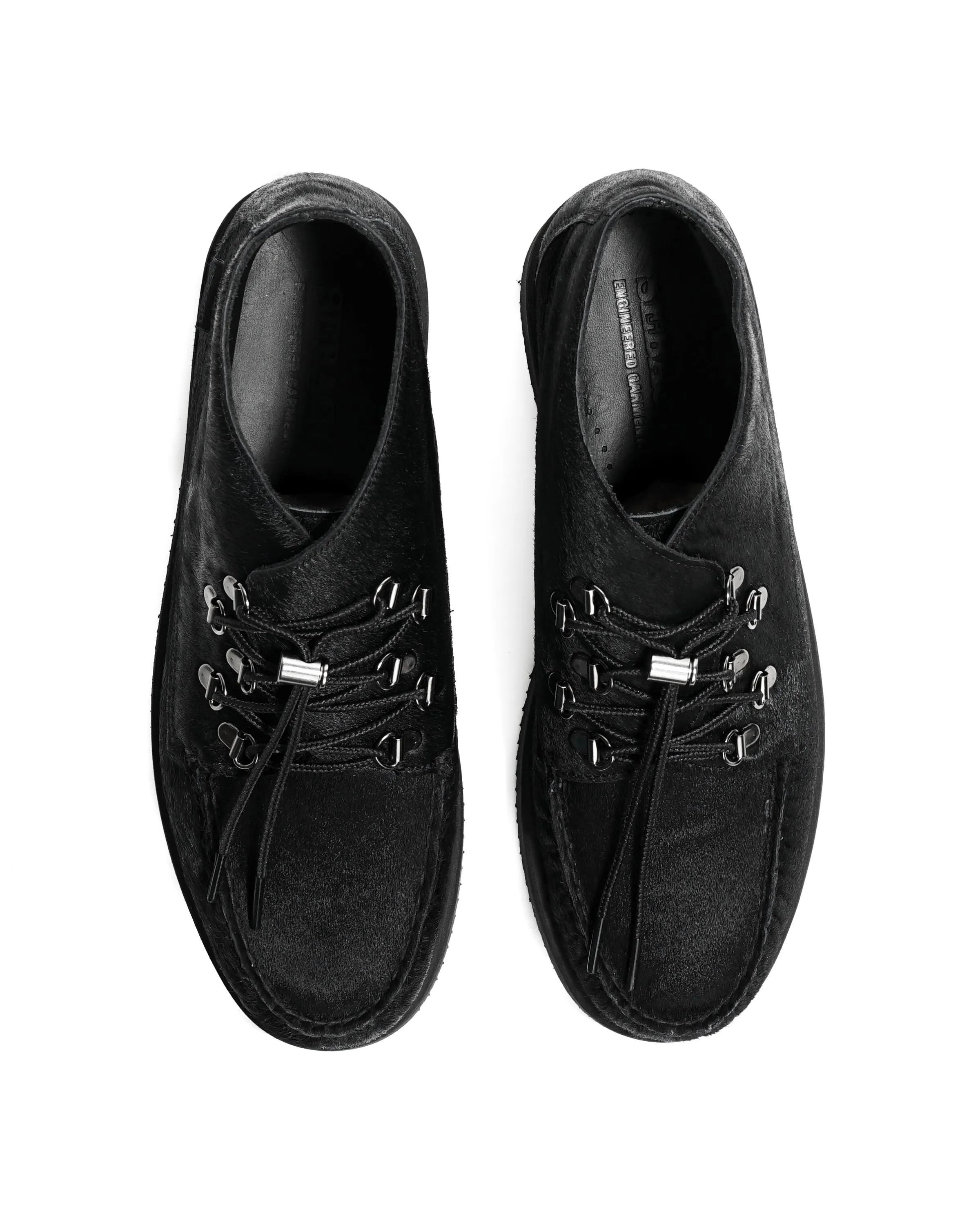 Overlap Mid Wild - Black - Pony Hair w/Vibram Sole