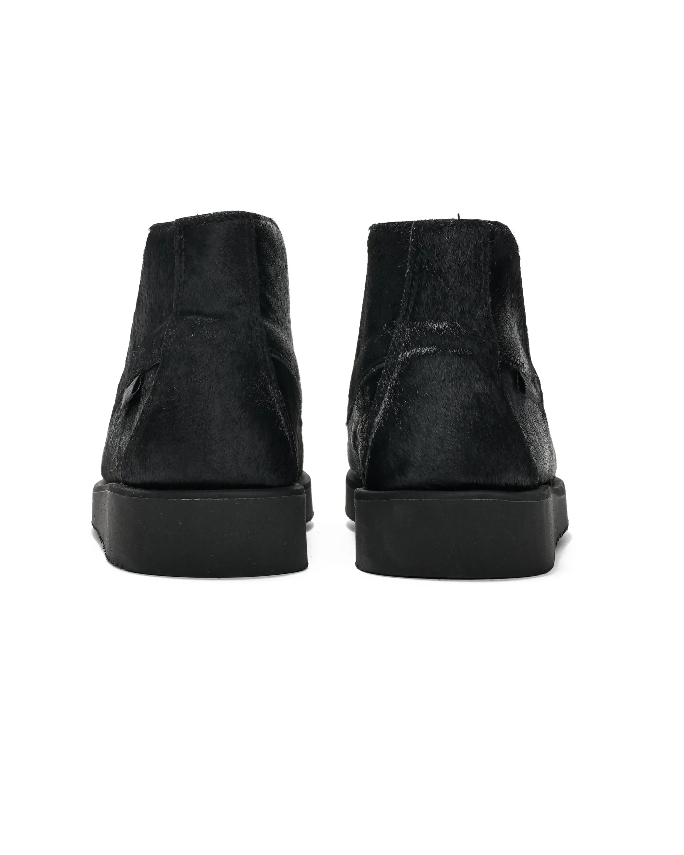 Overlap Mid Wild - Black - Pony Hair w/Vibram Sole