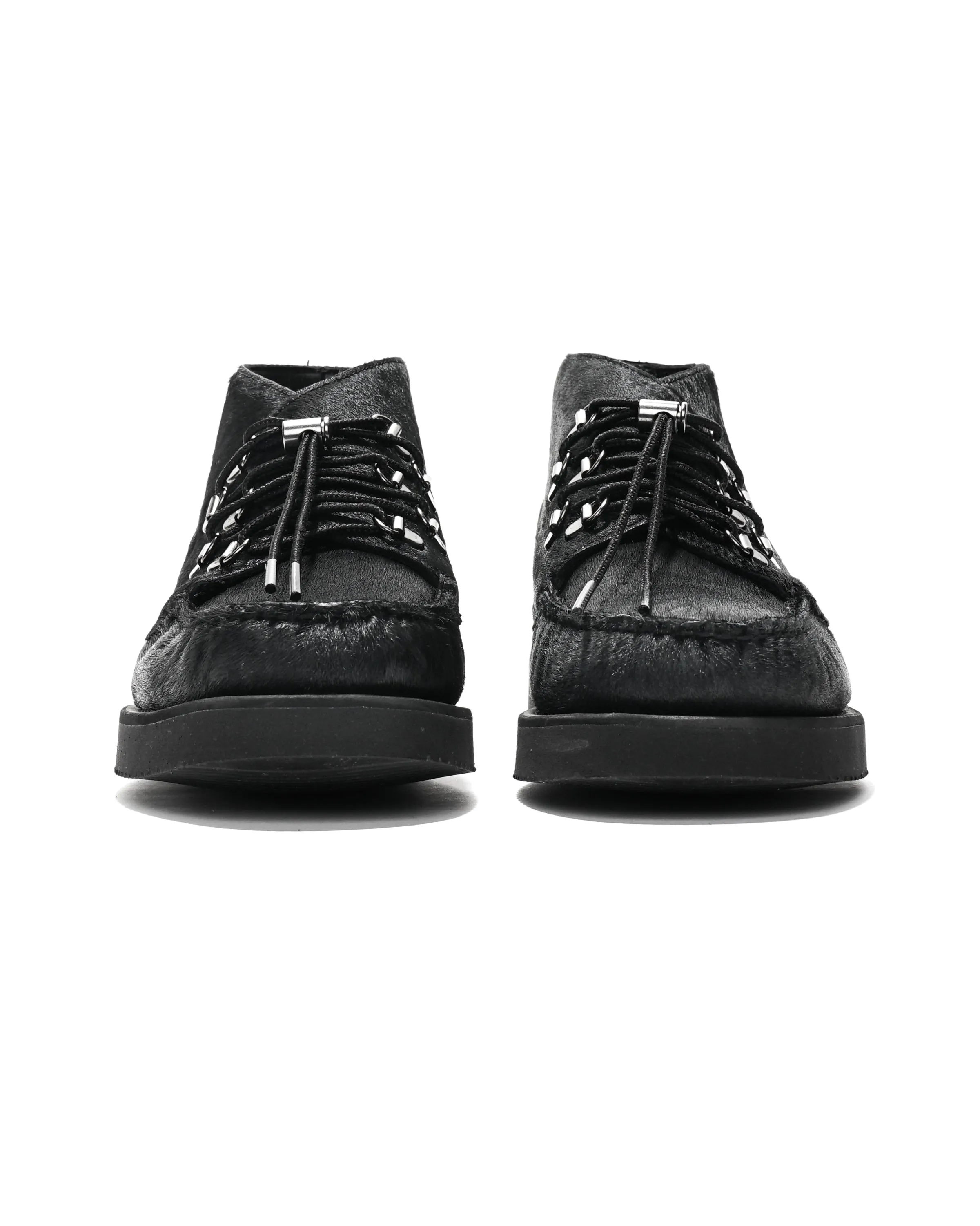 Overlap Mid Wild - Black - Pony Hair w/Vibram Sole
