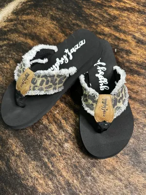 Wild Leopard Flip Flops